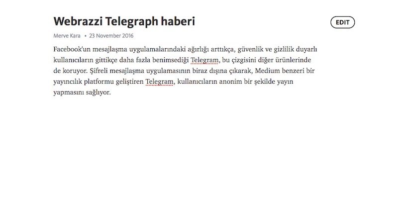 Telegram'dan Medium'a rakip anonim blog platformu: Telegraph