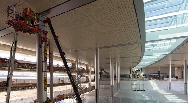 Apple'ın yeni kampüs inşaatının içinden ilk görüntüler sızdı