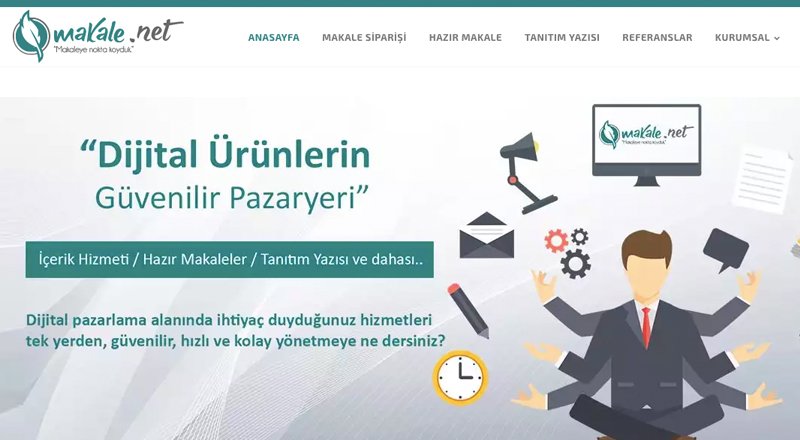 Makale.net farklı içerik ihtiyaçları için ekonomik ve hızlı bir seçenek