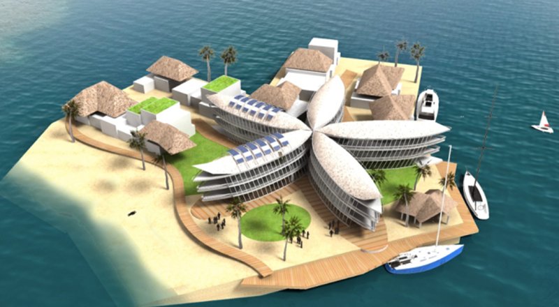 Güneş enerjisiyle donatılmış yüzen adalar geliyor