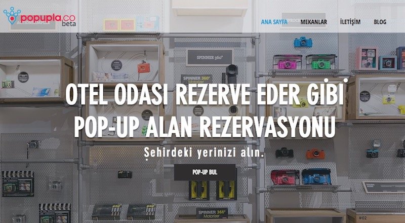 popupla.co fiziksel mağaza alanlarını paylaşıma açıyor