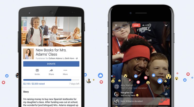 Facebook'ta bireysel bağış toplamanın önü açıldı ve canlı yayınlara bağış butonu geldi