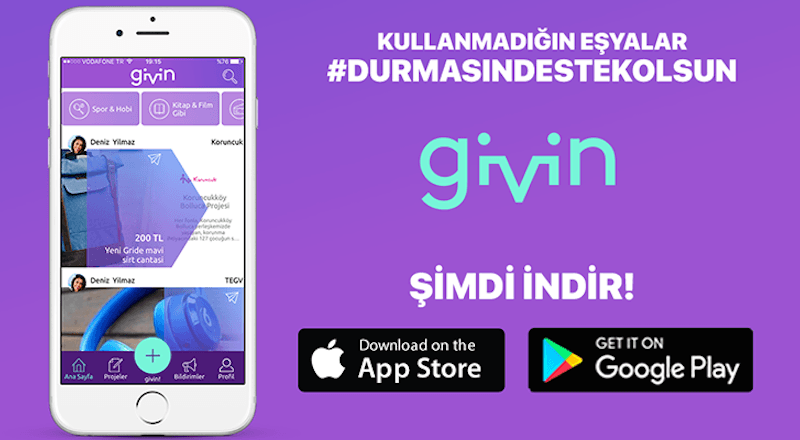 Sosyal sorumluluk girişimi Givin ile bir yıl içerisinde 100 bin TL'lik bağış yapıldı