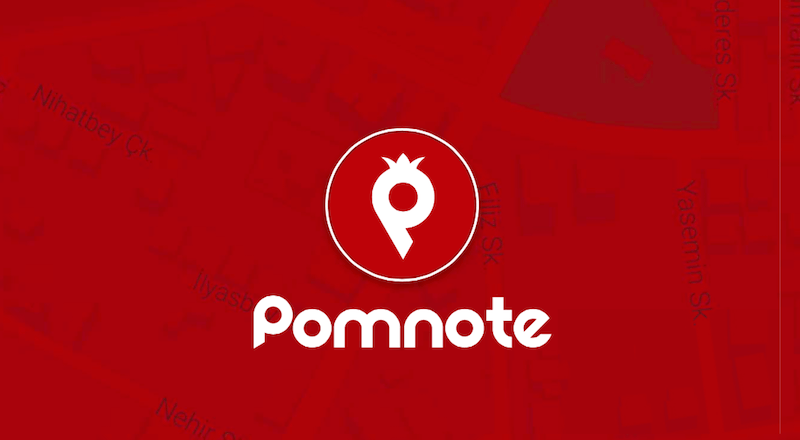 Yerli yapım Pomnote: Lokasyon bazlı not bırakma uygulaması