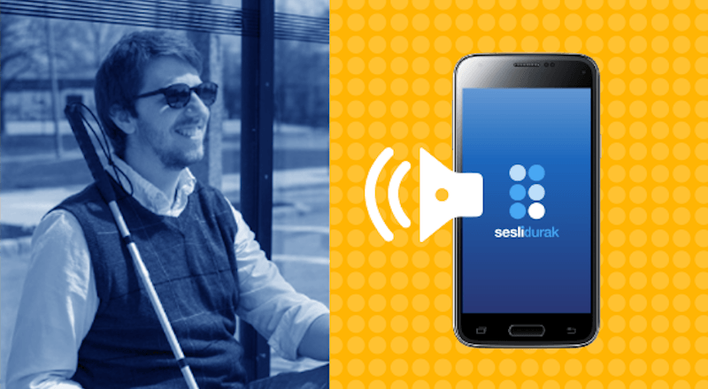 Otobüs duraklarını konuşturan Sesli Durak, Buluşum destek kampanyasına başladı