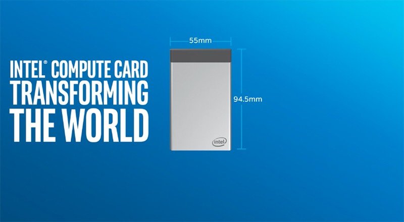 Kredi kartı boyutlarındaki Intel Compute Card, Ağustos ayında satışa çıkıyor