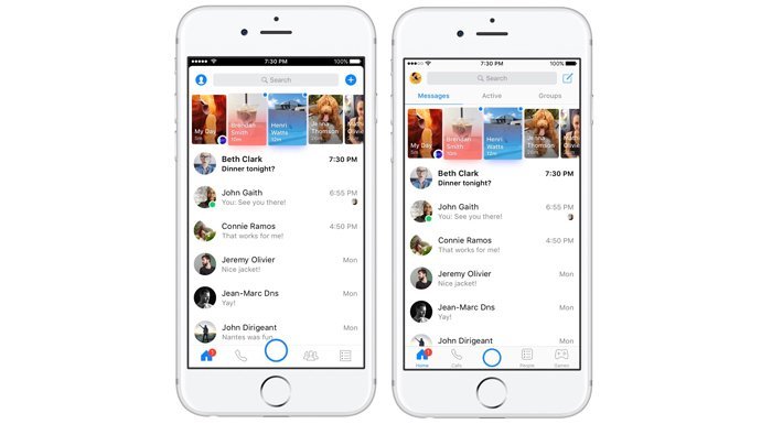 Facebook Messenger uygulamasını güncelledi
