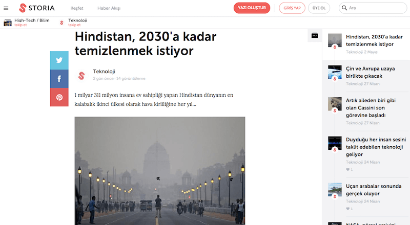 ABD merkezli sosyal yayıncılık platformu Storia, Türkçe yayınıyla 2,5 milyon kişiye ulaşıyor