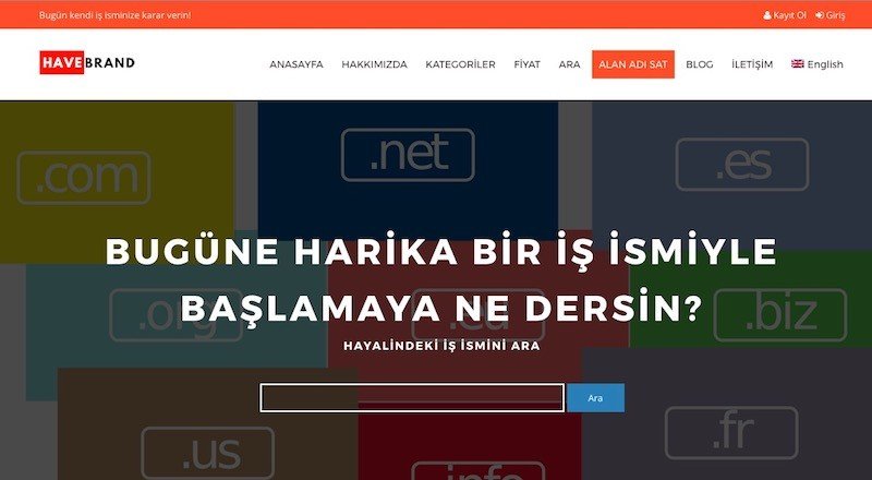 HaveBrand: Markalaştırılmış alan adı satış platformu