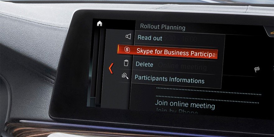 BMW ve Microsoft iş birliği ile 5 serisine Skype for Business uygulaması geldi