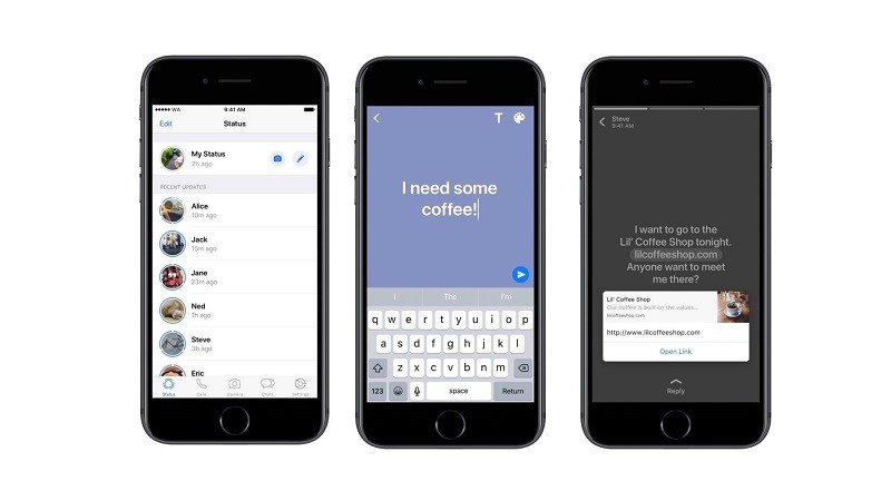 WhatsApp metin odaklı durum güncellemelerini duyurdu