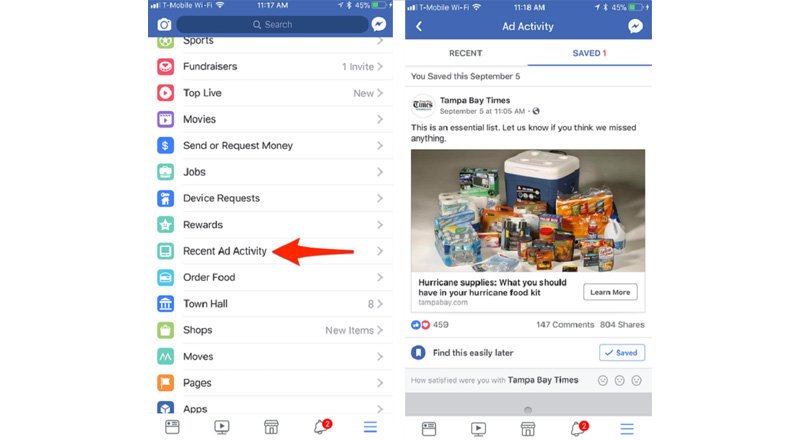 Facebook Yeni Reklam Hareketleri özelliğini yayına aldı