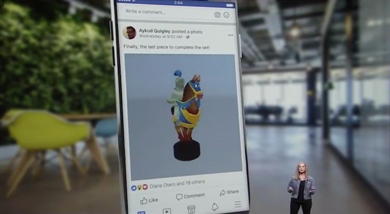Facebook, Haber Kaynağı'nda paylaşılabilecek 3D içerikleri tanıttı