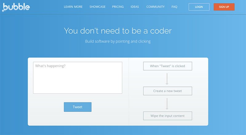 Kodlama bilgisi gerektirmeden prototipler hazırlayabildiğiniz bir girişim: Bubble