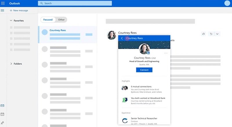 Microsoft, LinkedIn'i Outlook'la uyumlu hale getiriyor