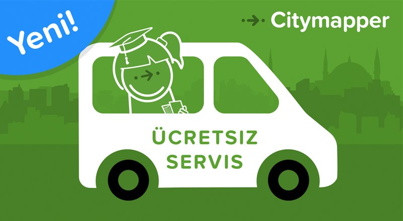 Citymapper, İstanbul'da ücretsiz servislerin de ulaşım bilgilerini göstermeye başladı