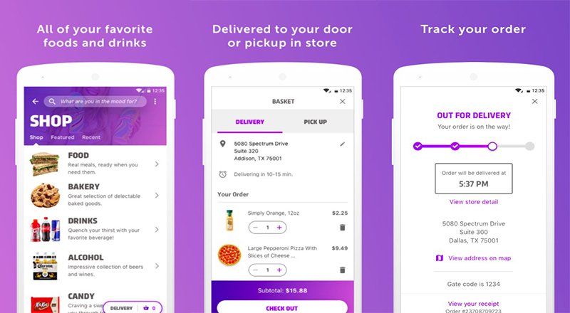 Perakende zinciri 7-Eleven'dan adrese teslim sipariş sağlayan uygulama