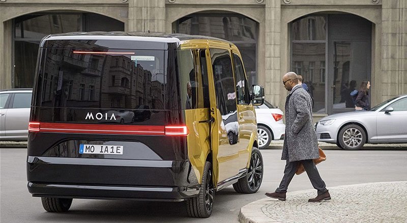 Volkswagen, elektriki araç paylaşım servisi MOIA'nın otonom dolmuşunu tanıttı