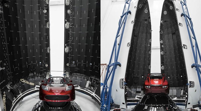 Tesla Roadster, SpaceX'in yeni roketi Falcon Heavy ile gönderilmeye hazır
