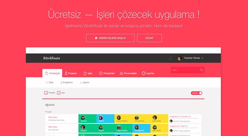 Proje yönetim süreçleri için yerli alternatif: WorkRoute