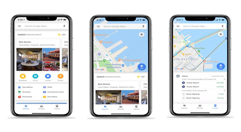 Google Maps'in hızlı erişim menüsü artık iOS cihazlarda kullanılabilecek