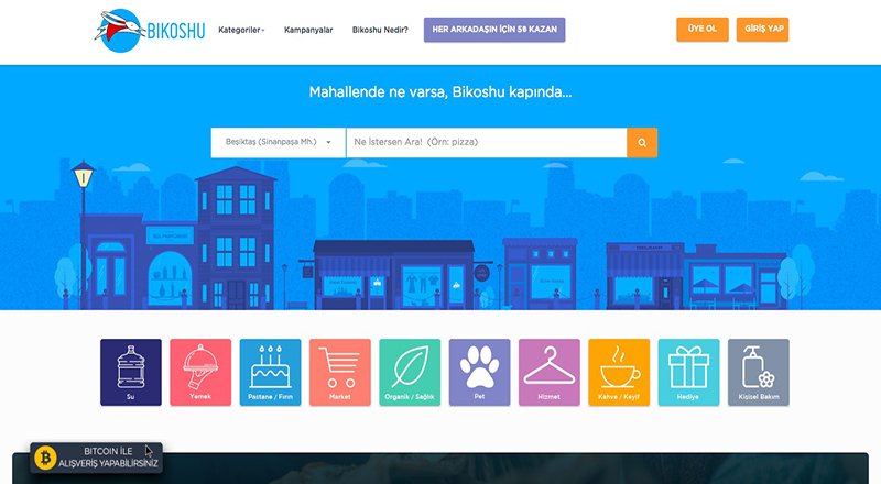 Yerel pazaryeri Bikoshu, bitcoin ile alışveriş dönemine başlıyor