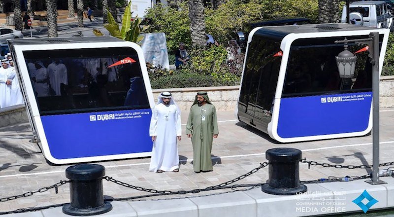 Dubai'nin otonom POD'ları, sosyal bir yolculuk deneyimi sunacak