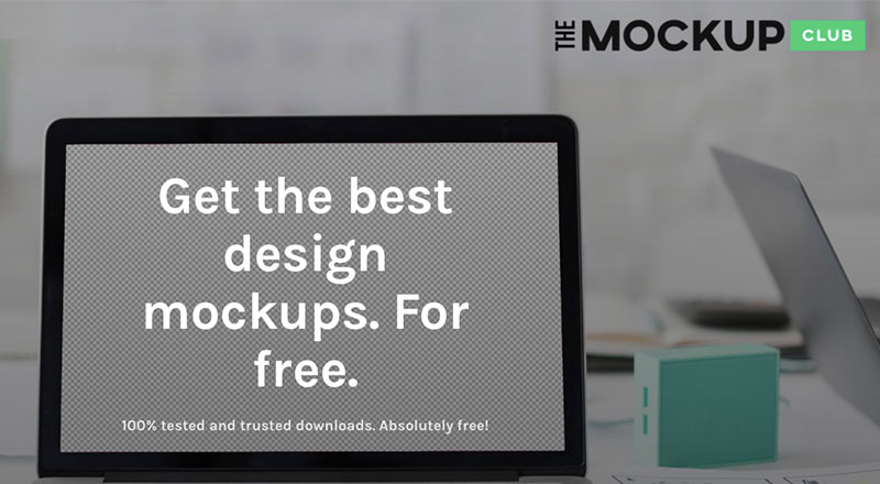The Mockup Club: Yüksek kaliteli ve ücretsiz mockup bankası