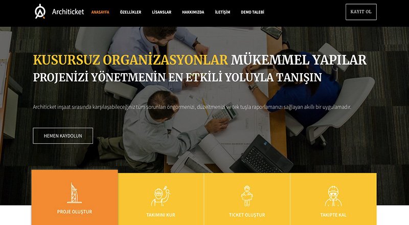 İnşaat ve yapı yönetim aracı: Architicket