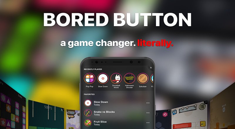 Tek bir uygulamada 100'ü aşkın oyun: Bored Button