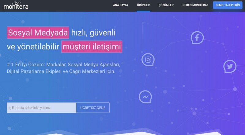Monitera'nın sosyal medya üzerinden müşteri ilişkileri yönetimi ürünü: Engage