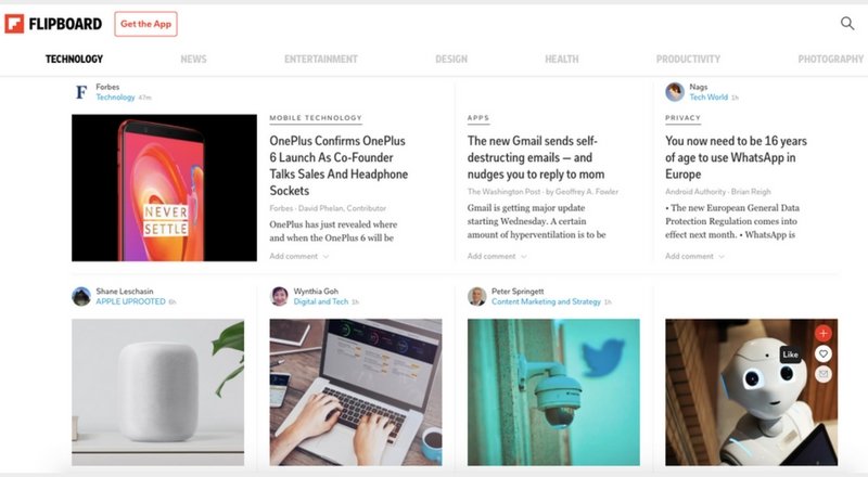 Flipboard, yeni sürümünde teknoloji içeriklerini odağına alıyor