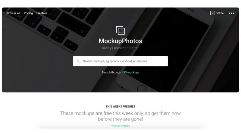 Yüksek kalitede mockup fotoğraflar oluşturan platform: Mockup Photos