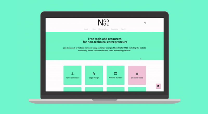 Online işinizi kurarken ihtiyacınız olacak ücretsiz araçlar dizini: NoCode