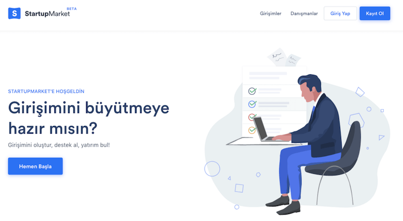 Girişim ekosistemini bir araya toplamak isteyen StartupMarket.co, ilk yatırımına imza attı