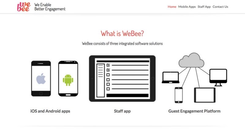 Oteller için uçtan uca misafir deneyimini yöneten çözüm: WeBee