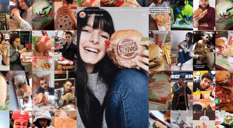Burger King İspanya'dan dikkat çeken kampanya: Instagram üzerinden kişiselleştirilmiş burger