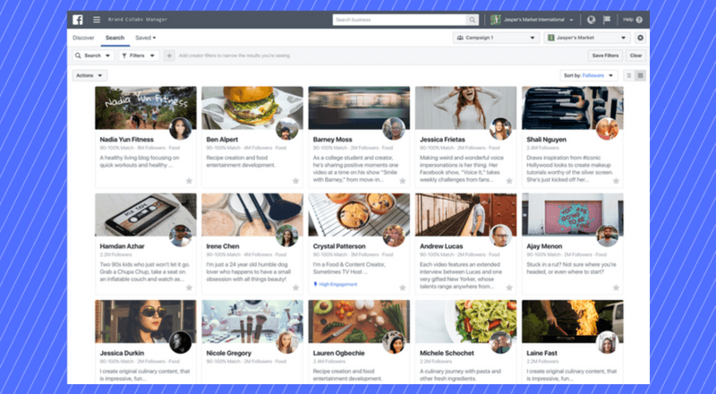 Facebook'un “Influencer Marketing” arama motoru Brand Collabs yayında!