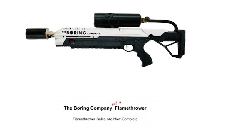 Musk'ın 'alev-püskürtmeyen' promosyon ürünü Kalifornia'da da kullanılabilecek