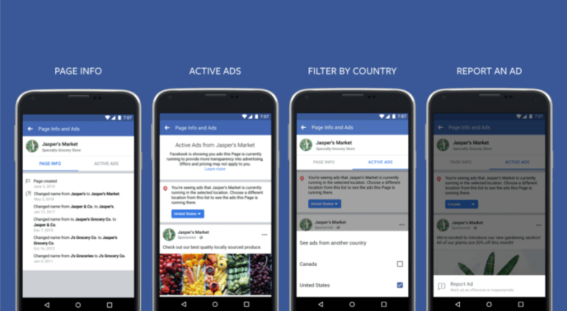 Facebook'un iki yeni şeffaflık uygulaması