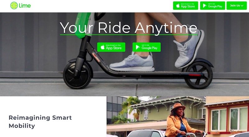 Lime'a Uber ve Google'dan 335 milyon dolar yatırım