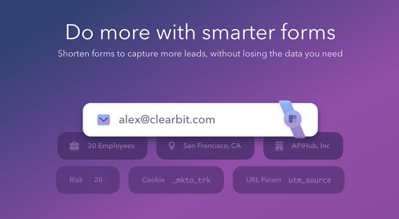 Clearbit'in form oluşturma aracı ile yeni üyeleriniz hakkında daha fazla bilgi sahibi olun