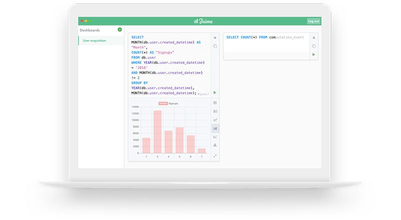 Veritabanınıza erişip SQL sorguları yazma imkanı veren masaüstü uygulaması: Jaime