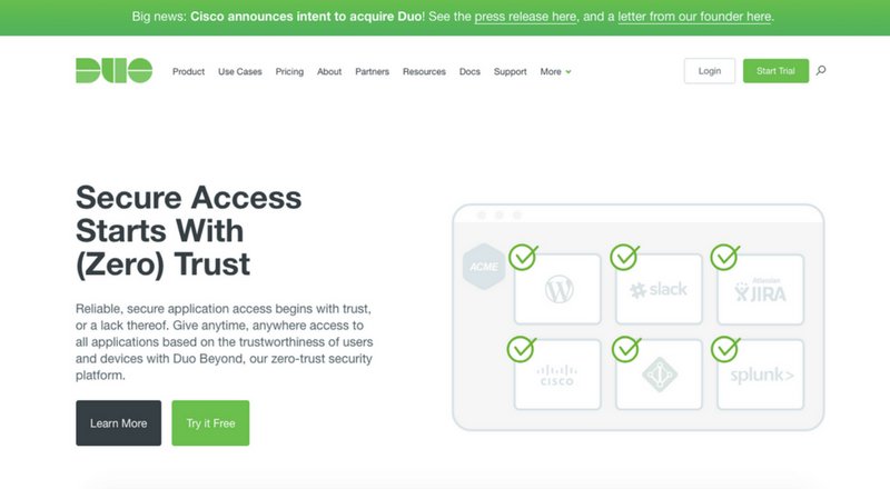 Cisco, Duo Security'i 2,35 milyar dolar nakit karşılığında satın alıyor