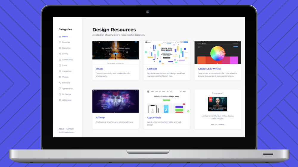 Neede: Tasarımcılar için çevrimiçi kaynak kütüphanesi