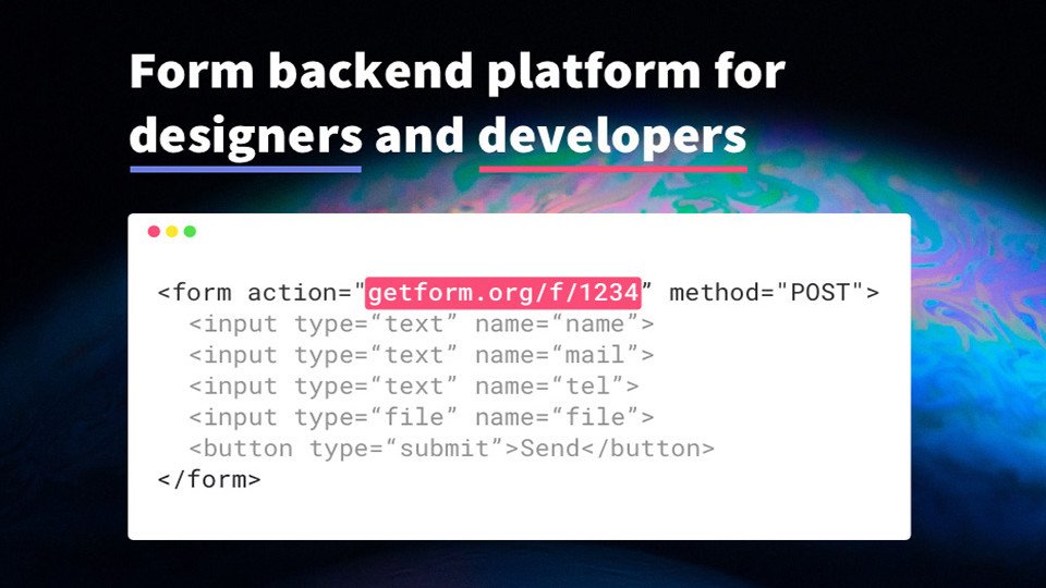 Form oluşturma girişimi Getform, 2.0 versiyonu ile yayında