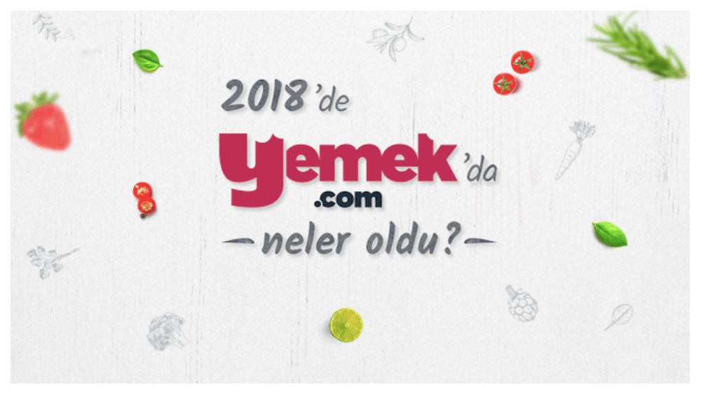 Yemek.com'un 2018'de öne çıkan rakamları