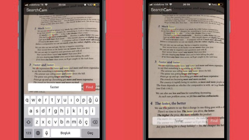 Aradığınız kelimeyi bulmanızı sağlayan yerli uygulama: SearchCam