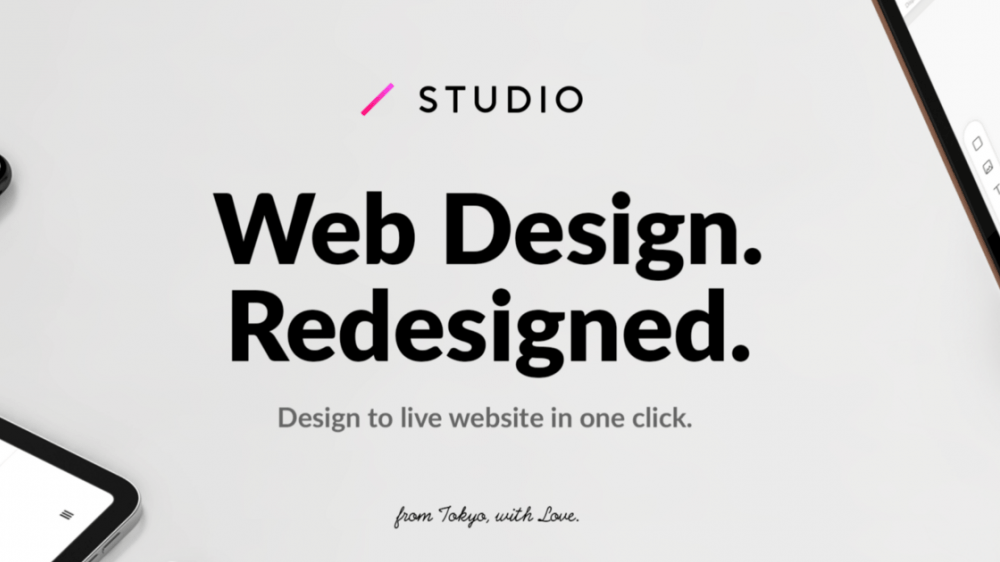 Ekipçe kod kullanmadan web sitesi yapmanızı sağlayan araç: STUDIO