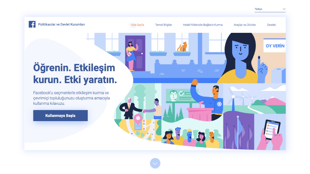 Facebook, yerel seçim öncesinde “Politikacılar ve Devlet Kurumları” sayfasını Türkçeleştirdi